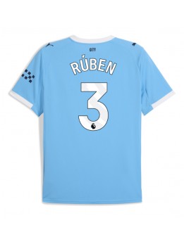 Billige Manchester City Ruben Dias #3 Hjemmedrakt 2025-26 Kortermet
